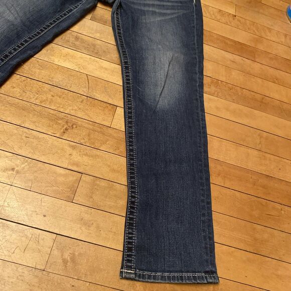 Miss Me Jeans Women’s Size 32 Mid Rise Skinny Embroidered Denim Stretch - Picture 10 of 16